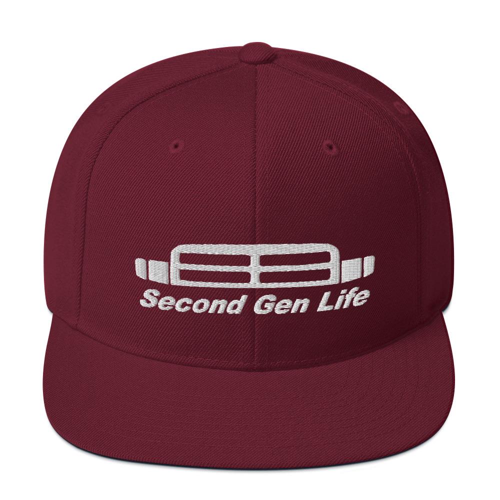 Second Gen Hat Snapback Hat-In-Maroon-From Aggressive Thread