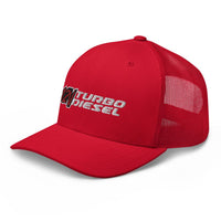 Thumbnail for 12 Valve Diesel Truck Hat Trucker Cap With Mesh BAck-In-Black-From Aggressive Thread