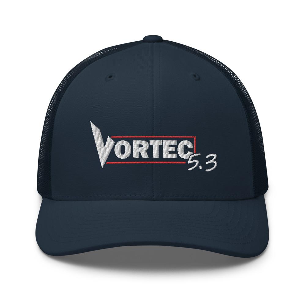 Vortec LS 5.3 V8 Hat Trucker Cap in navy