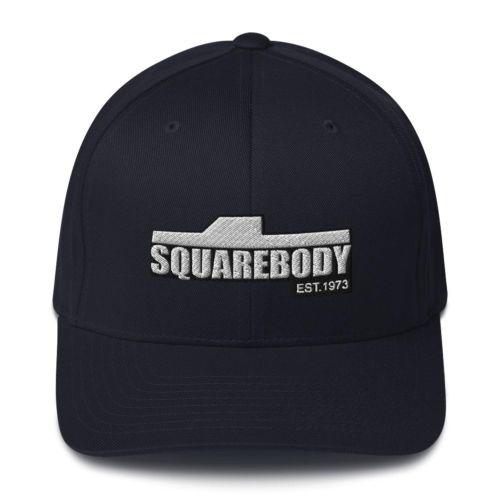 Square Body Flexfit Hat in navy