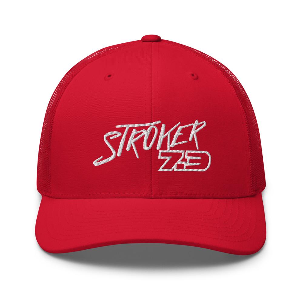 Power Stroke 7.3 Hat Trucker Cap-In-Red-From Aggressive Thread