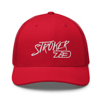 Thumbnail for Power Stroke 7.3 Hat Trucker Cap-In-Red-From Aggressive Thread