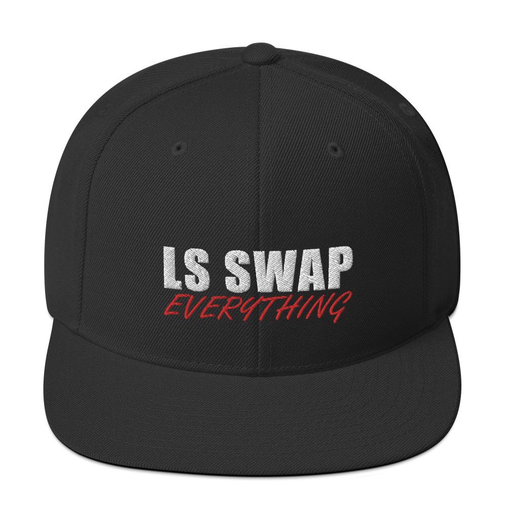 LS Swap Snapback Hat-In-Black-From Aggressive Thread