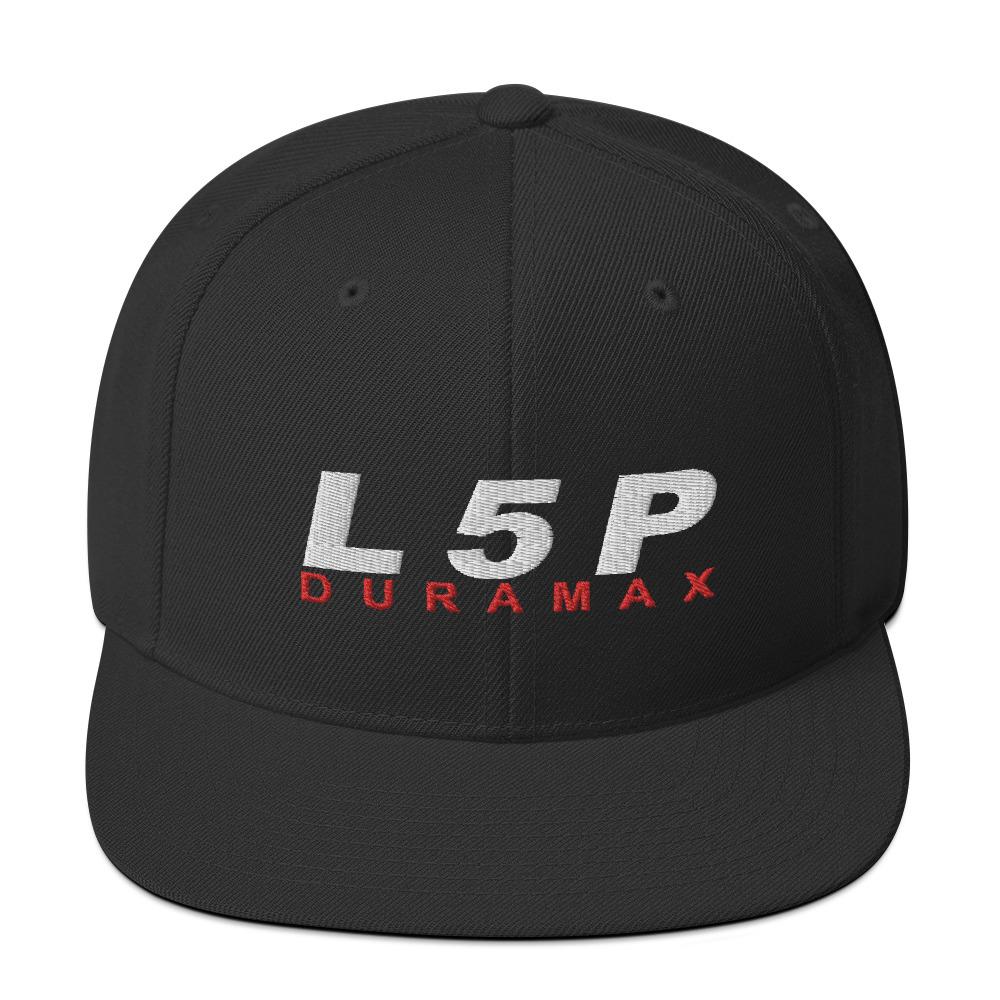 L5P Duramax Snapback Hat-In-Black-From Aggressive Thread