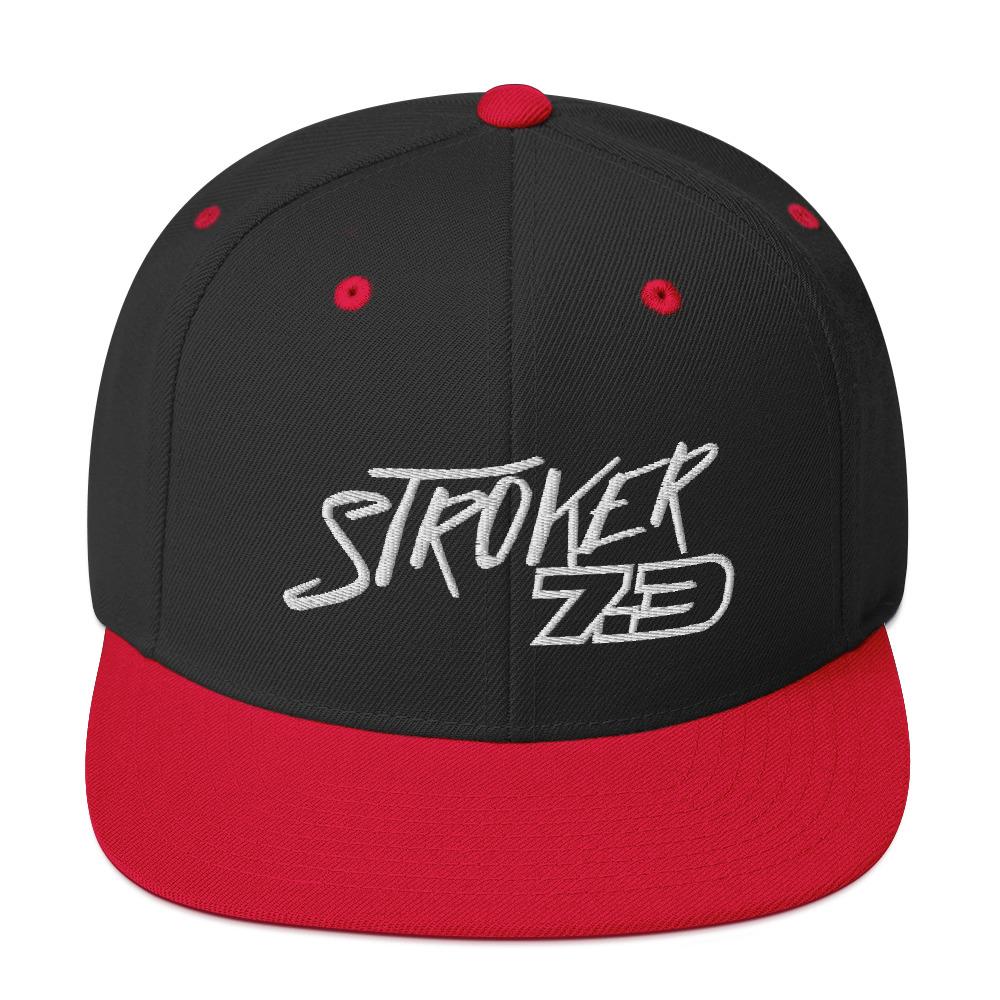Power Stroke 7.3 Snapback Hat-In-Black/ Red-From Aggressive Thread