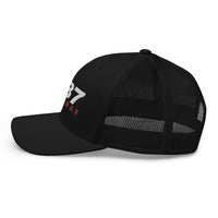 Thumbnail for LB7 Duramax Hat Trucker Cap-In-Black-From Aggressive Thread