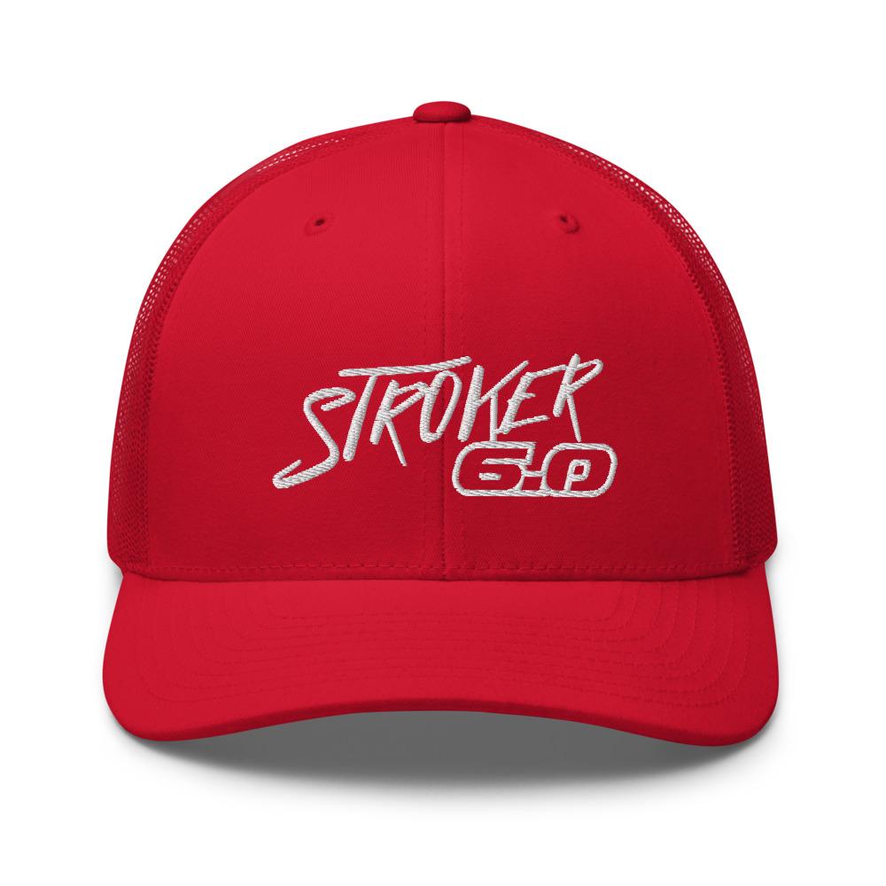 Power Stroke 6.0 Hat Trucker Cap-In-Red-From Aggressive Thread