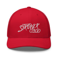 Thumbnail for Power Stroke 6.0 Hat Trucker Cap-In-Red-From Aggressive Thread