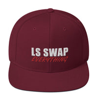 Thumbnail for LS Swap Snapback Hat-In-Maroon-From Aggressive Thread