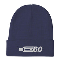 Thumbnail for 6.0 Powerstroke Diesel Winter beanie hat in navy