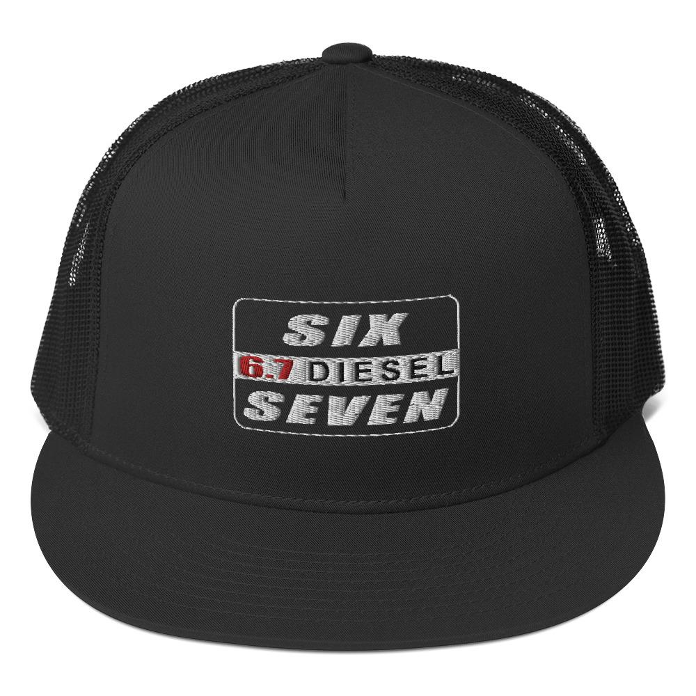6.7 Diesel Trucker hat in black