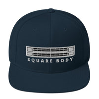 Thumbnail for Squarebody Square Body Snapback Hat-In-Dark Navy-From Aggressive Thread