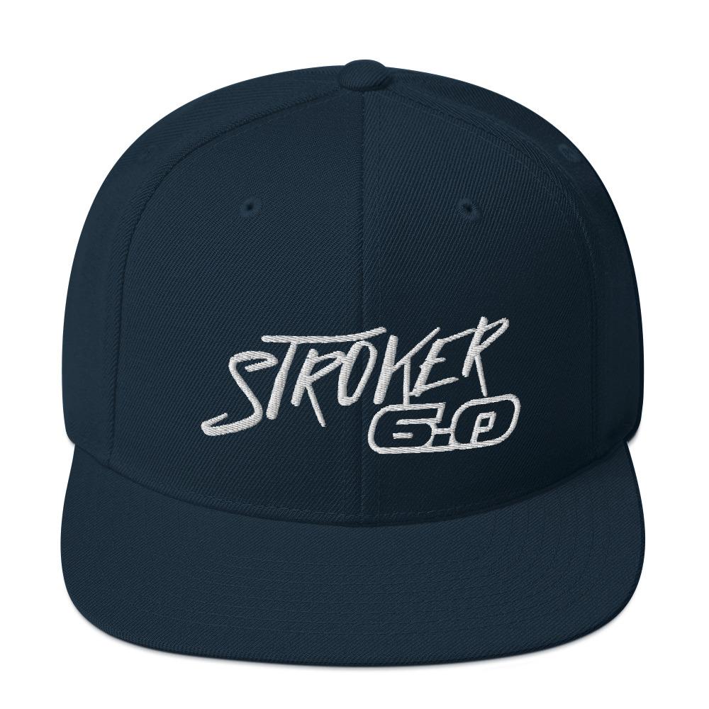 Power Stroke 6.0 Snapback Hat-In-Dark Navy-From Aggressive Thread