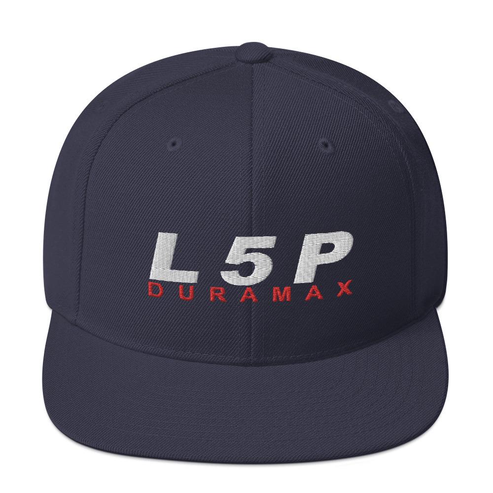 L5P Duramax Snapback Hat-In-Navy-From Aggressive Thread