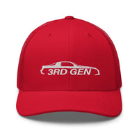 Thumbnail for Third Gen Camaro Hat Trucker Cap-In-Red-From Aggressive Thread