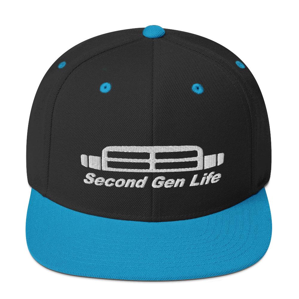 Second Gen Hat Snapback Hat-In-Black/ Teal-From Aggressive Thread