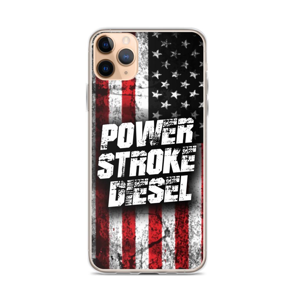 Power Stroke American Flag Phone Case - Fits iPhone-In-iPhone 11 Pro Max-From Aggressive Thread
