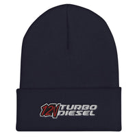 Thumbnail for 12v Winter Hat Cuffed Beanie-In-Navy-From Aggressive Thread