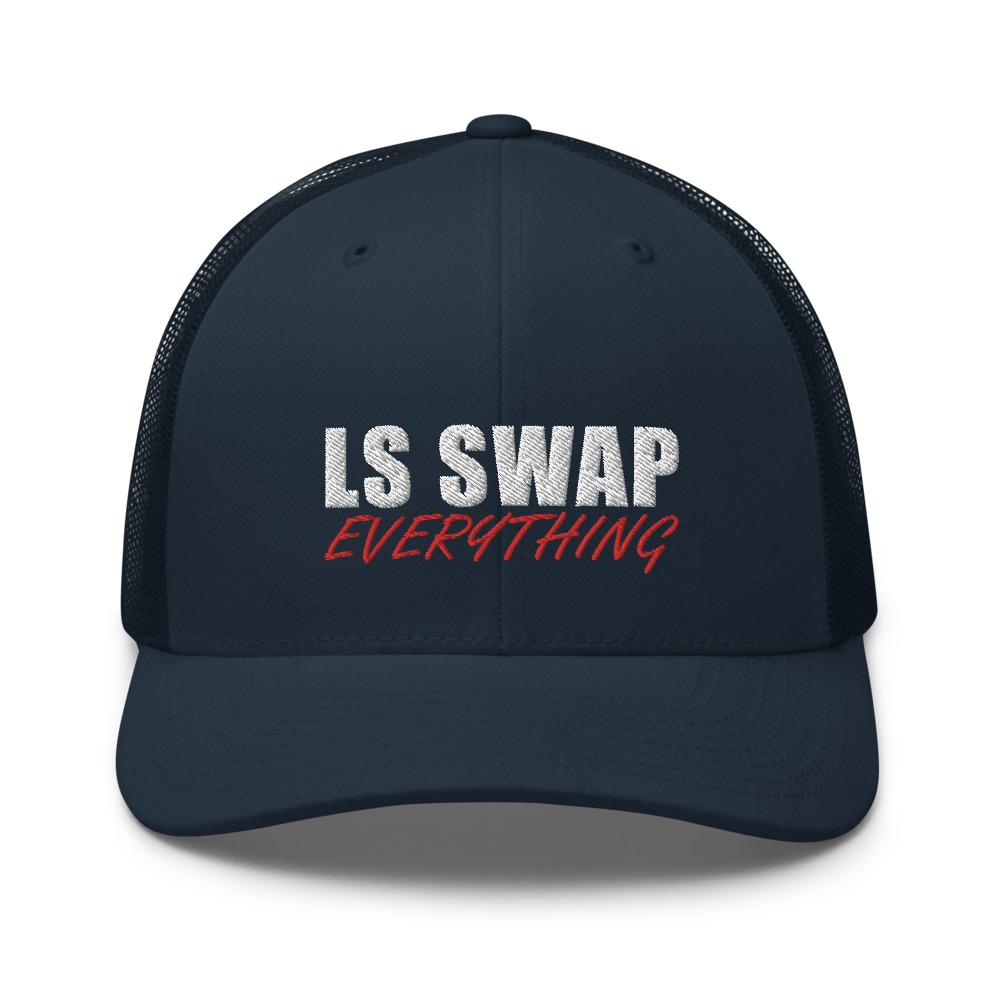 LS Swap Everything Hat Trucker Cap-In-Navy-From Aggressive Thread