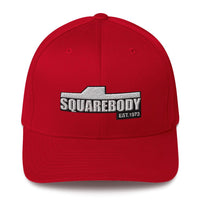 Thumbnail for Square Body Flexfit Hat in red