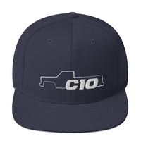 Thumbnail for C10 Squarebody Square Body Snapback Hat-In-Navy-From Aggressive Thread