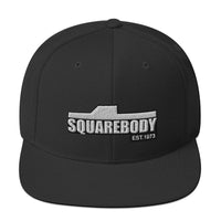 Thumbnail for Squarebody Square Body Snapback Hat-In-Black-From Aggressive Thread