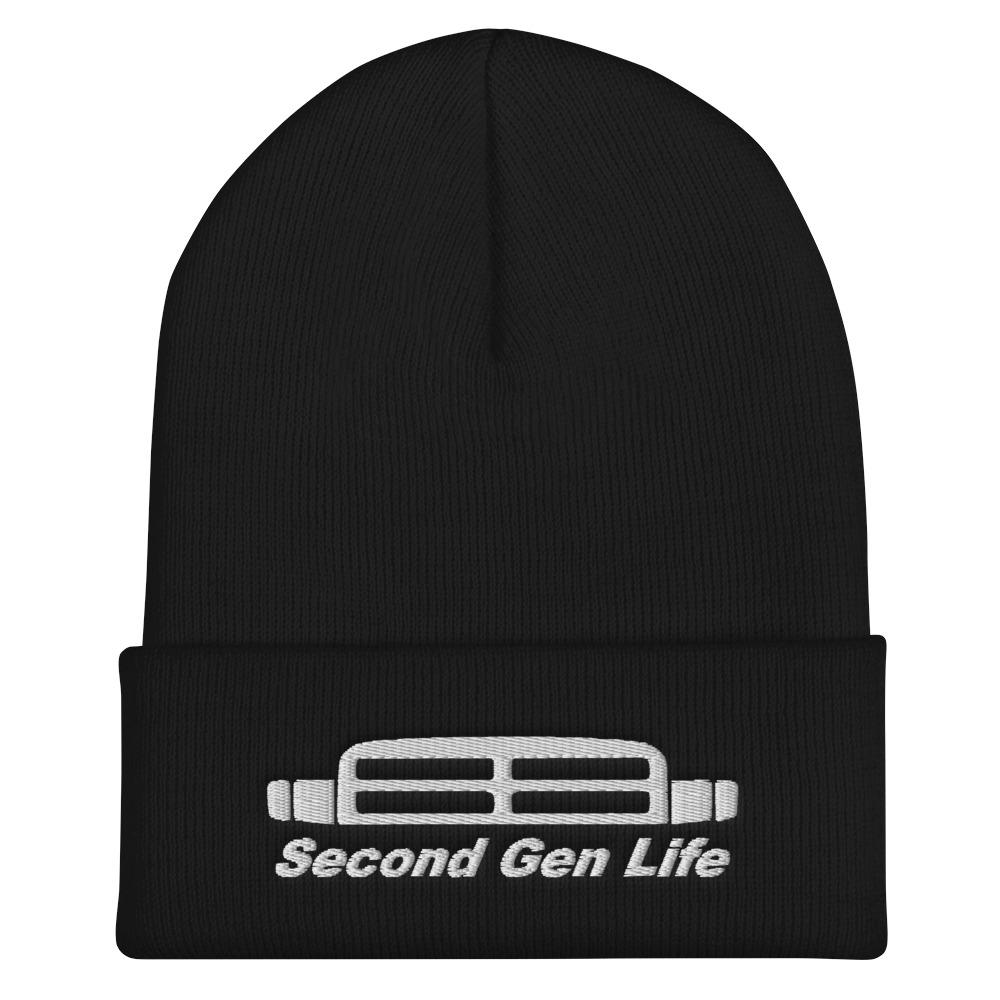 second gen life winter hat in black