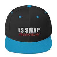Thumbnail for LS Swap Snapback Hat-In-Black/ Teal-From Aggressive Thread