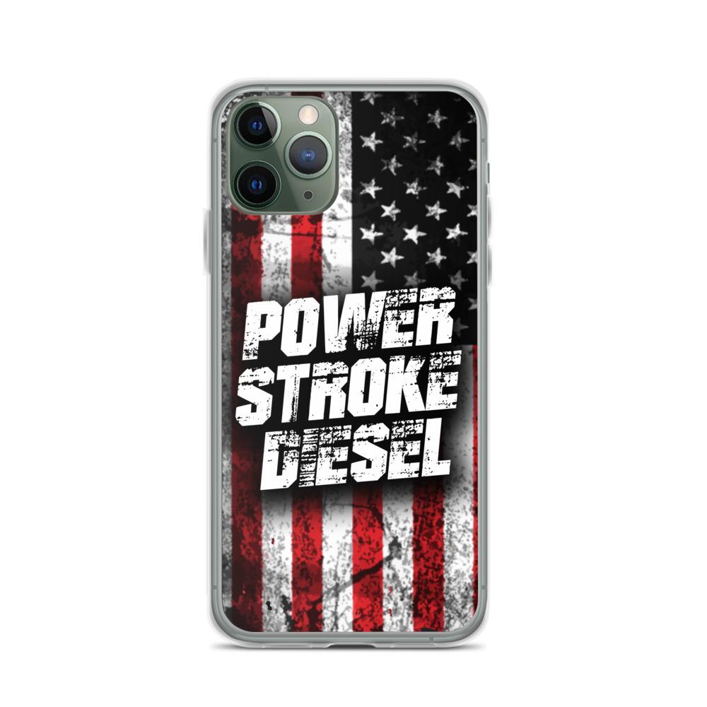 Power Stroke American Flag Phone Case - Fits iPhone-In-iPhone 11 Pro-From Aggressive Thread