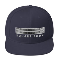 Thumbnail for Squarebody Square Body Snapback Hat-In-Navy-From Aggressive Thread