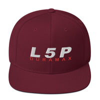 Thumbnail for L5P Duramax Snapback Hat-In-Maroon-From Aggressive Thread