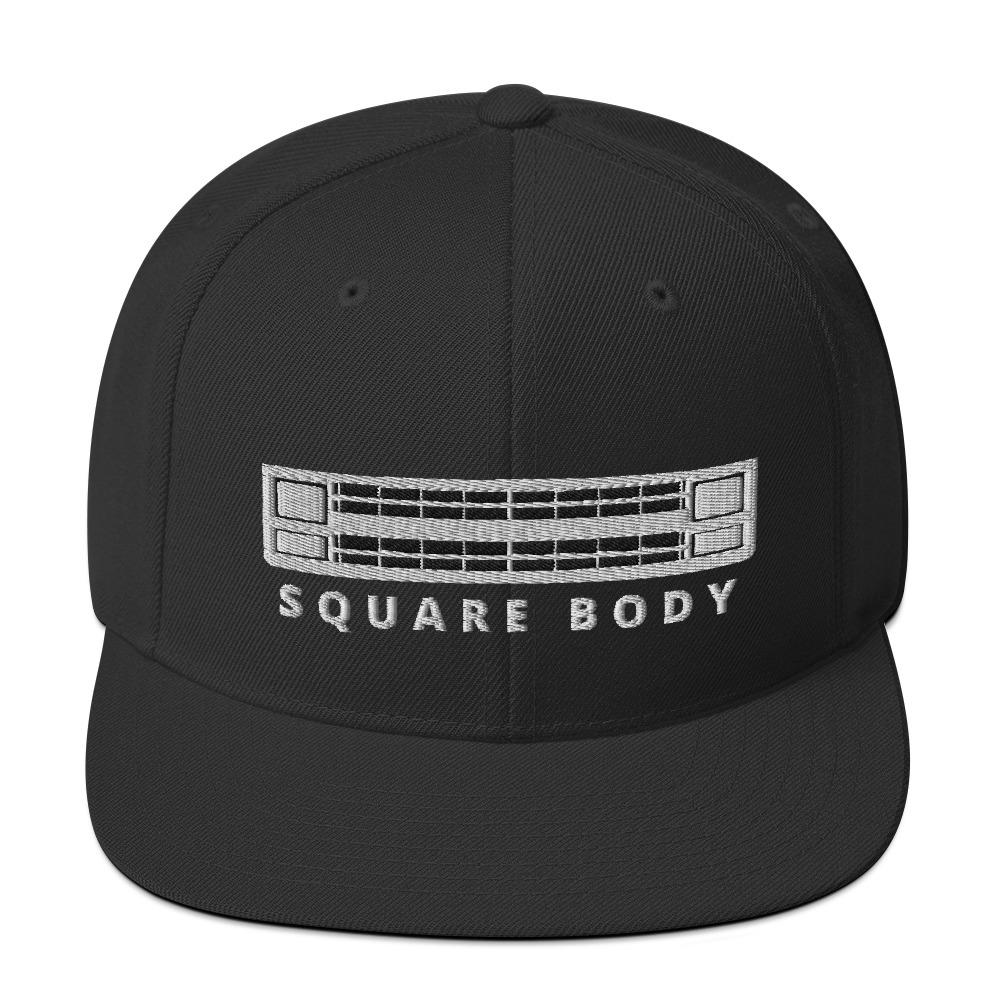 Squarebody Square Body Snapback Hat-In-Black-From Aggressive Thread