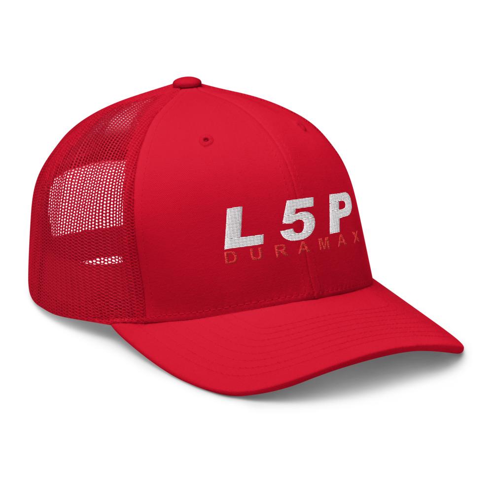 L5P Duramax Hat Trucker Cap-In-Black-From Aggressive Thread