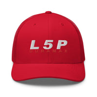 Thumbnail for L5P Duramax Hat Trucker Cap-In-Red-From Aggressive Thread