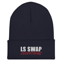 Thumbnail for LS Swap Everything Hat Cuffed Beanie-In-Navy-From Aggressive Thread