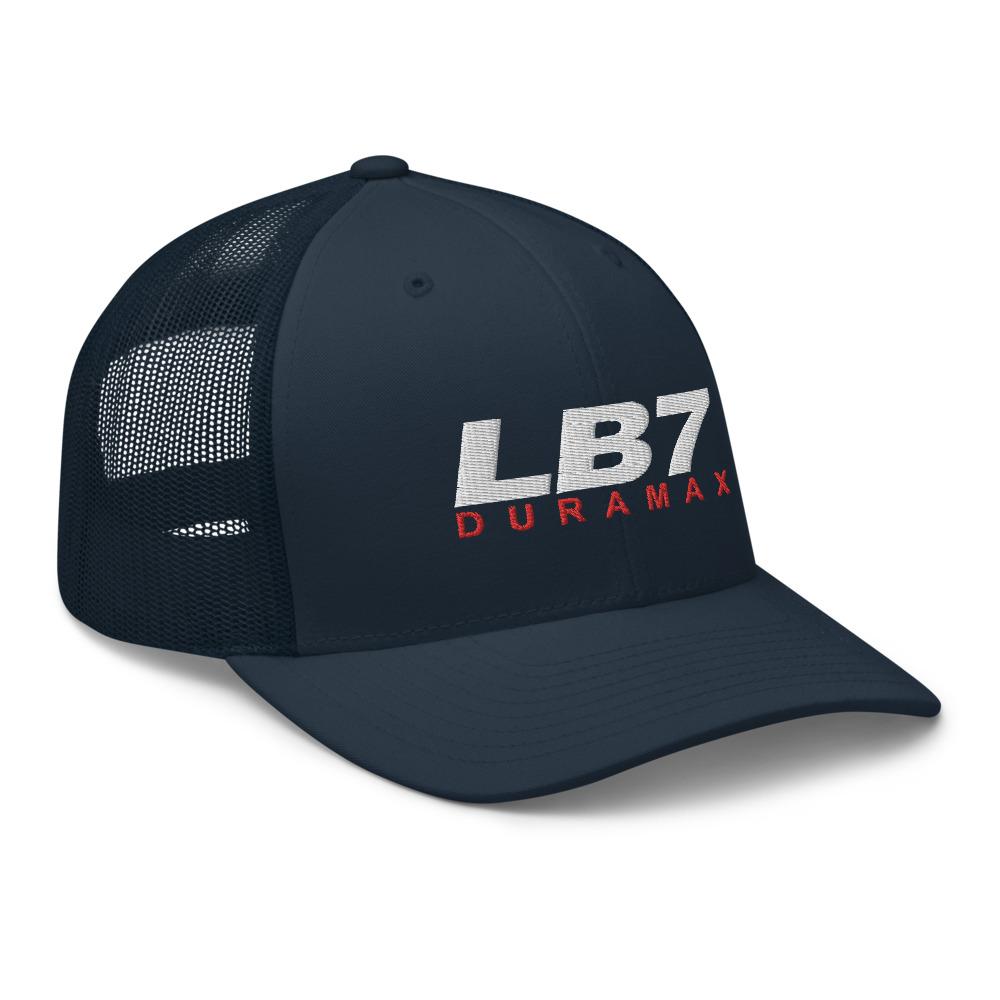 LB7 Duramax Hat Trucker Cap-In-Black-From Aggressive Thread