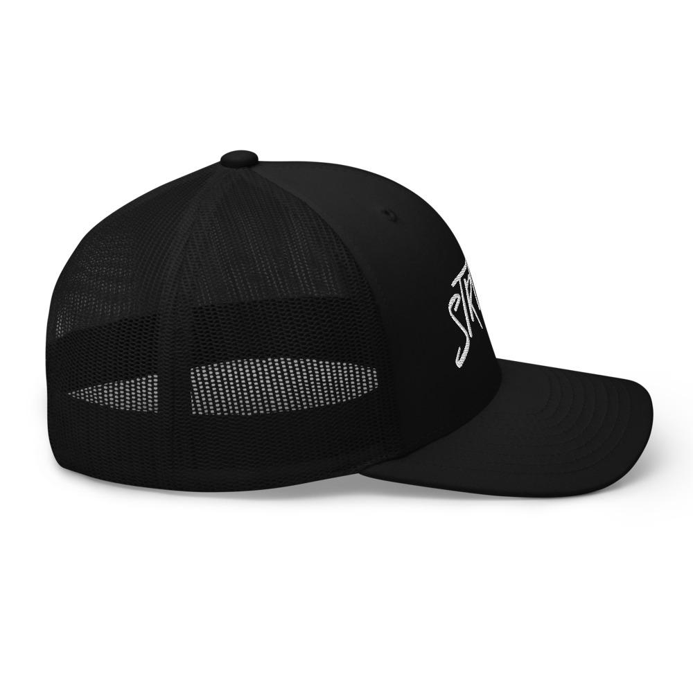 Power Stroke 7.3 Hat Trucker Cap-In-Black-From Aggressive Thread