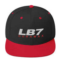 Thumbnail for LB7 Duramax Snapback Hat-In-Black/ Red-From Aggressive Thread
