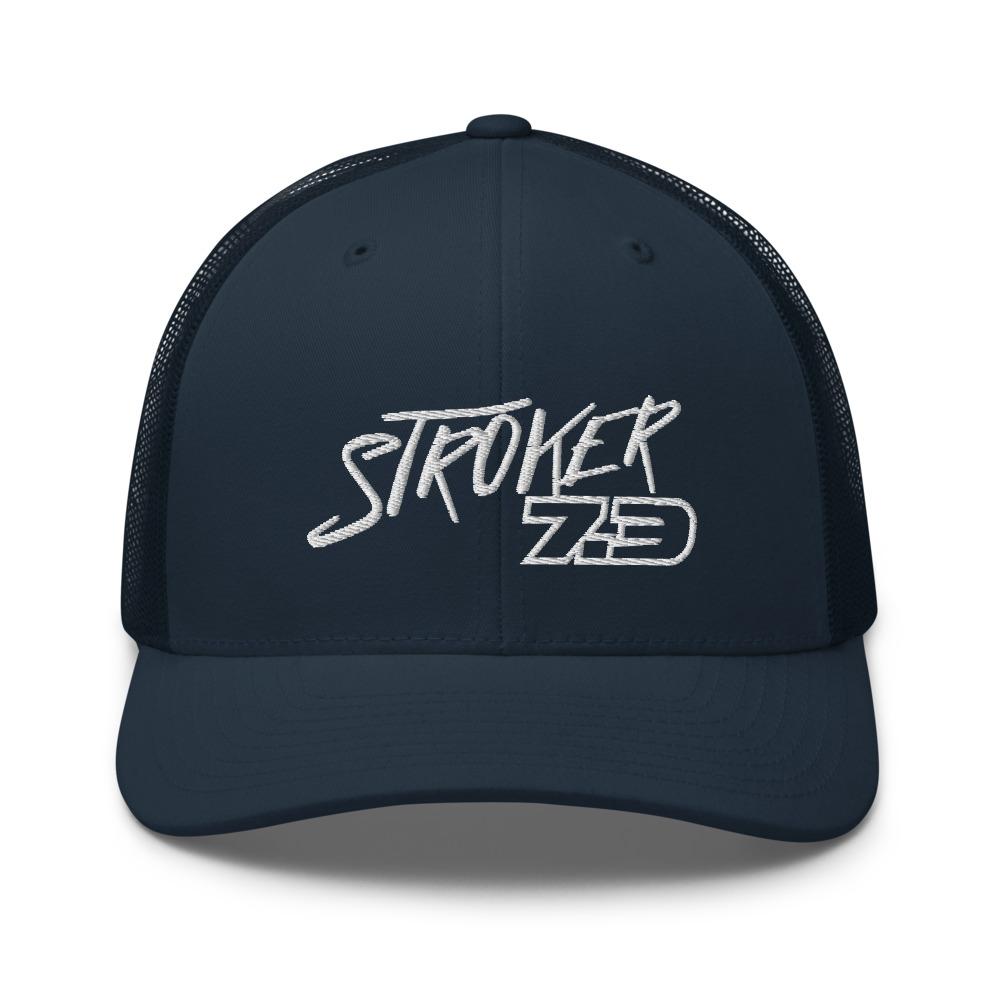 Power Stroke 7.3 Hat Trucker Cap-In-Navy-From Aggressive Thread