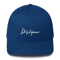 Thumbnail for Duramax Dirtymax Flexfit Hat Structured Twill Cap (closed back)-In-Royal Blue-From Aggressive Thread