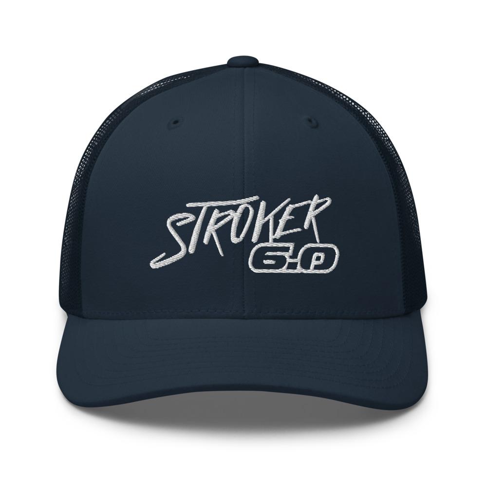 Power Stroke 6.0 Hat Trucker Cap-In-Navy-From Aggressive Thread