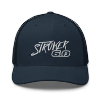 Thumbnail for Power Stroke 6.0 Hat Trucker Cap-In-Navy-From Aggressive Thread