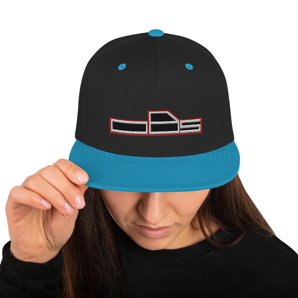 OBS Hat Snapback Hat-In-Black/ Teal-From Aggressive Thread