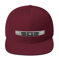 Thumbnail for OBS Snapback Hat-In-Maroon-From Aggressive Thread