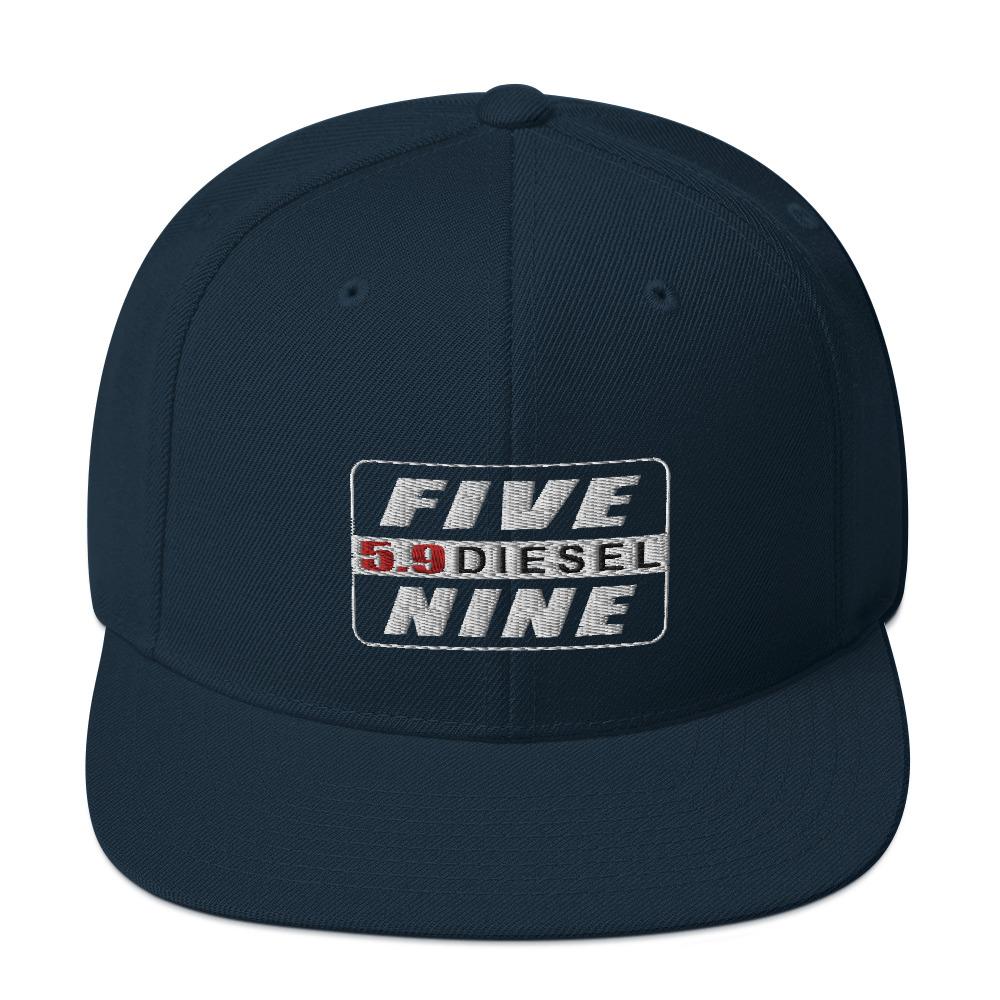5.9 Engine Hat Snapback Hat-In-Dark Navy-From Aggressive Thread