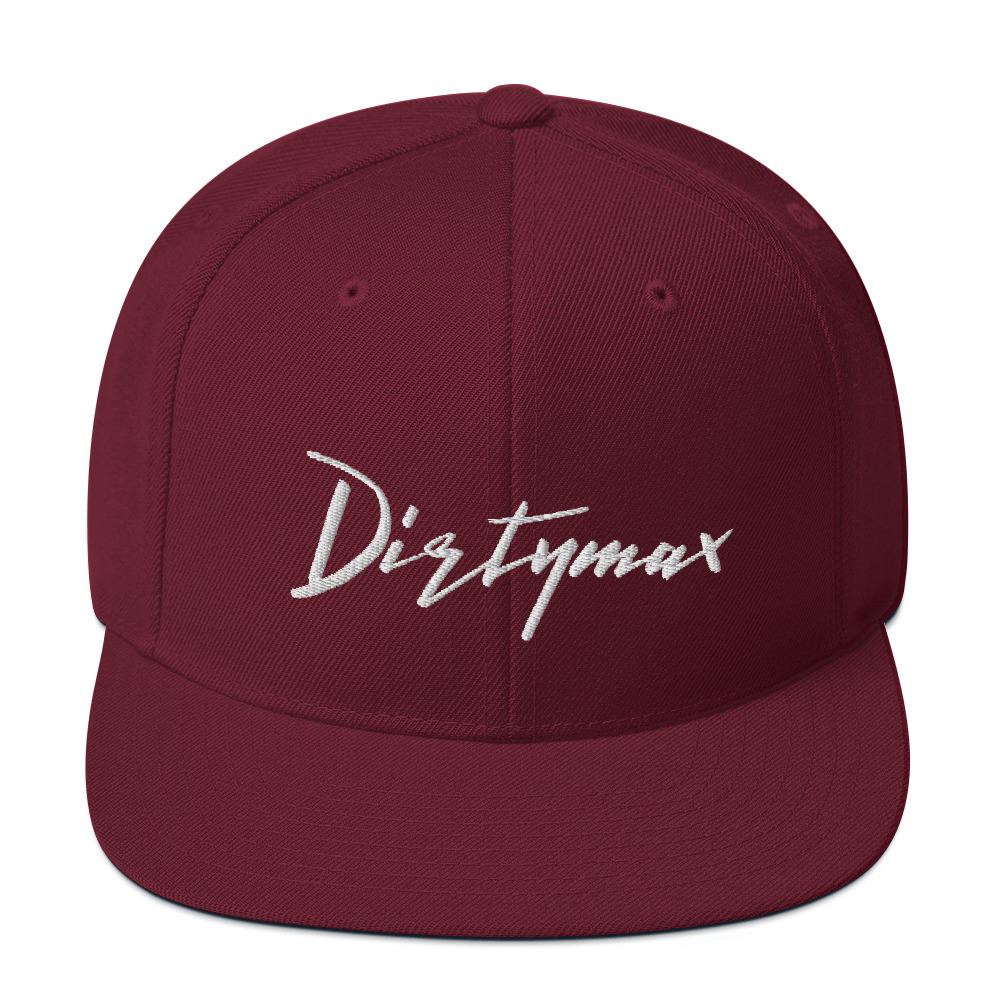 Dirtymax Duramax Snapback Hat-In-Maroon-From Aggressive Thread
