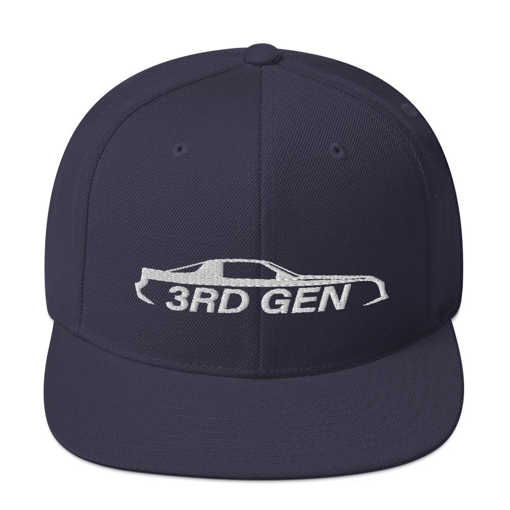 Third Gen Camaro Snapback Hat-In-Navy-From Aggressive Thread