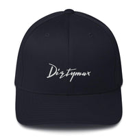 Thumbnail for Duramax Dirtymax Flexfit Hat Structured Twill Cap (closed back)-In-Dark Navy-From Aggressive Thread