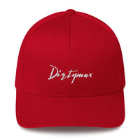 Thumbnail for Duramax Dirtymax Flexfit Hat Structured Twill Cap (closed back)-In-Red-From Aggressive Thread