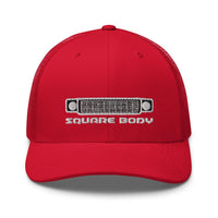 Thumbnail for Squarebody Square Body Round Eye Hat Trucker Cap in red